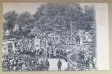 1900 ROMANIA ilustrata rara Galati Societate Germana de Muzica in Parc Municipal, Necirculata, Printata