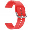 Curea din silicon compatibila cu Huawei Watch GT 2 46mm, Telescoape QR, 22mm, Candy Red
