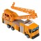 Camion Die Cast, Model Macara Santier, Scară 1:64, Portocaliu, Pentru Copii, 3+ Ani