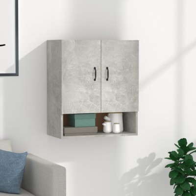 Gossi dulap de perete, gri beton, 60x31x70 cm, lemn prelucrat foto