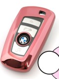 Husa Cheie Smartkey BMW 3/4 Butoane ROZ TPU+PC BMW Seria F