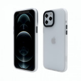 Husa de protectie Vetter pentru iPhone 12 Pro Max, Clip-On Hybrid, Shockproof Soft Edge and Rigid Matte Back Cover, Transparent