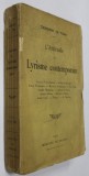 L &#039;ATTITUDE DU LYRISME CONTEMPORAIN par TANCREDE DE VISAN , 1911
