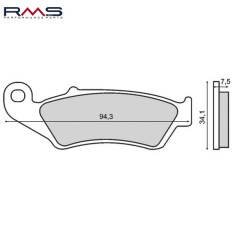 Lichidare: Set placute frana - Beta RR - Gas Gas EC - MC - FSE - Honda CR - CRE - CRF - NX - XR - Kawasaki KX - Suzuki RM - Yamaha WR - YZ