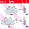 Set placute frana fata-spate TRW MCB771SRM - Piaggio Beverly - Medley - MP3 - X7 - X8 - X9 Evo - X Evo - X10 Executive 125-250-30-350-400-500cc