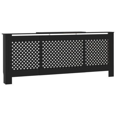 Masca pentru calorifer, negru, 205 cm, MDF foto