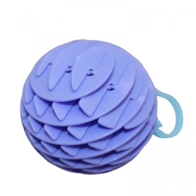 Jucarie worm fidget de decompresie, flippy, anti stres, dimensiune compacta 6 cm, dimensiune extinsa 15.5 cm, albastru eschis foto