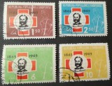 Albania-Serie completă de 4 timbre &bdquo;Centenarul Crucii Roșii&rdquo; &ndash; Albania (Shqip&euml;ris&euml;) &ndash; 1963