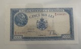 5000 lei Decembrie 1945 filigran vertical UNC bancnota