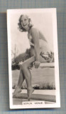 78 MINIFOTO, RECLAMA SEXY DIN PACHET DE TIGARI INTERBELIC - SONJA HENIE