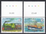 Alderney 1993 - Transporturi - Locomotivă și Navă, MNH