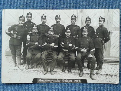 770. Fotografie veche soldati in uniforma 1917 WW1 , Primul Razboi Mondial foto