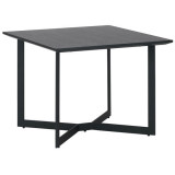 Square Black Oak Coffee Table 70x70 cm Tokyo