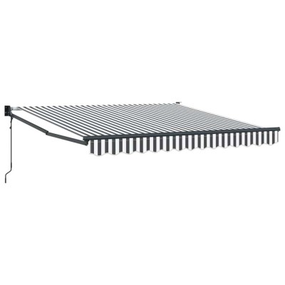 Copertina retractabila antracit/alb, 3x2,5 m, textil/aluminiu foto