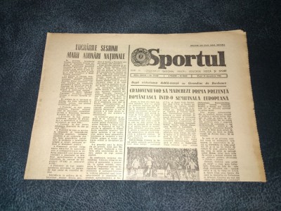 ZIARUL SPORTUL 10 DECEMBRIE 1982 foto