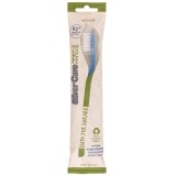 Cumpara ieftin Periuta dinti Silver Care ForLife perii Medii origine vegetala Bio 100% cap interschimbabil Argint