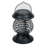 Felinar Solar de Masă cu LED, Anti Insecte 2 &icirc;n 1, Negru, &Oslash;13.5x16cm, CMCLASS