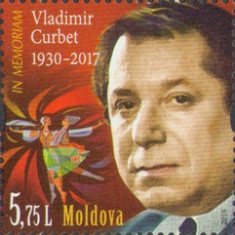 MOLDOVA 2018, Vladimir Curbet, coregraf, dansuri, serie neuzata, MNH