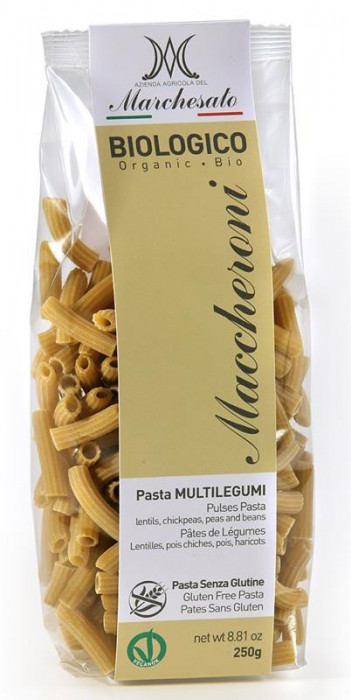 Paste Maccheroni cu Legume Fara Gluten Bio Marchesato 250gr