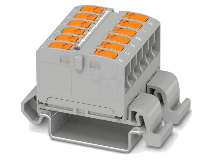 Conector pe șină 24A 690V push-in