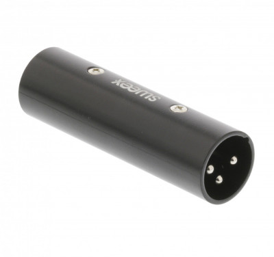 Adaptor XLR 3 Pin tata - XLR 3 Pin tata negru Sweex foto