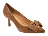 Pantofi eleganti EPICA maro, 5137, din piele intoarsa