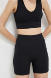 Cumpara ieftin Roxy pantaloni scurți de yoga Chill Out culoarea negru, neted, high waist