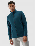 Polar cu guler regular pentru bărbați - verde marin, 4F Sportswear