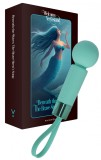 Mini Wand Pearlstasy FairyGasm, 8 Moduri Vibratii, Silicon, USB, IPX7, Verde, 11 cm