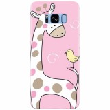 Husa silicon pentru Samsung S8 Plus, Cute Giraffe