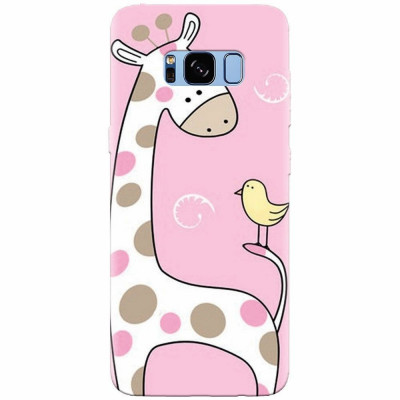 Husa silicon pentru Samsung S8, Cute Giraffe foto