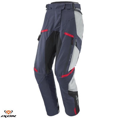 Pantaloni pentru scuter - motocicleta femei Touring/Adventure Ixon All season model Midgard LS culoare: gri/navy/negru Gri/navy/negru XS foto