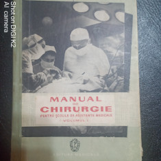 Manual de chirurgie pentru scolile de asistente medicale vol I-Dr.D.Cinca...