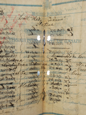 DIPLOMA LICEUL MILITAR MANASTIREA DEALU, 1924, diploma lito foto