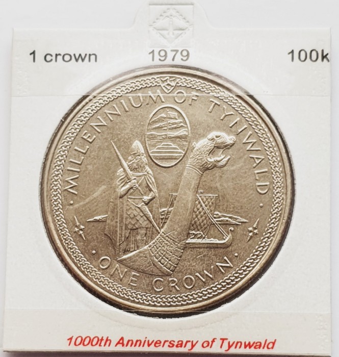 1881 Insula Man 1 crown 1979 Elizabeth II (Tynwald) km 46