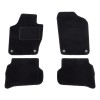Set covorase auto mocheta Velor VW POLO (6R), 08.2009-12.2017, negru,