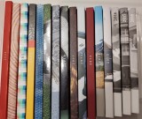 Elveția, 16 cărți pt. colecții filatelice anuale, 2003-2018, fără timbre, cu vignete