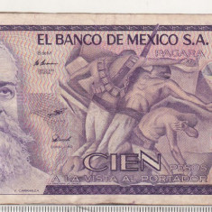 bnk bn Mexic 100 pesos 1981 circulata