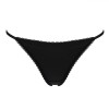 Chiloți String pentru Femei, Satin, Dantelă, Negru, Mărime One Size, Oem