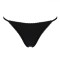 Chiloți String pentru Femei, Satin, Dantelă, Negru, Mărime One Size