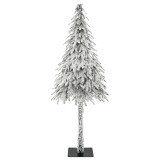 VidaXL Brad de Crăciun alb Alb PVC 150 cm Brad de Crăciun alb
