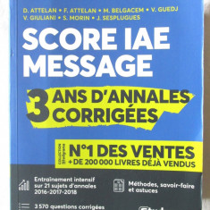 "SCORE IAE MESSAGE", Franck Attelan s.a.. Carte in limba franceza