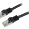 Patch cord S/FTP Cat 8.1 Negru 1m
