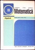 MATEMATICA. ALGEBRA. MANUAL PENTRU CLASA A IX-A-C. NASTASESCU, C. NITA, GH. RIZESCU-348345