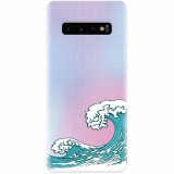 Husa silicon personalizata pentru Samsung Galaxy S10, Waves