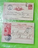 F970-I-Filatelie de exceptie rara: Carte Postala Italia Genova 1880 si 1900