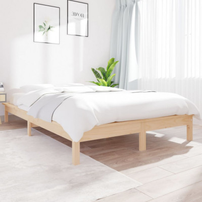 Cadru de pat, 120x200 cm, lemn masiv de pin GartenMobel Dekor foto
