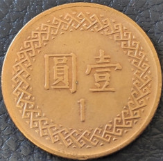 Moneda EXOTICA 1 NEW DOLLAR - TAIWAN, anul 1981 *cod 2397 foto