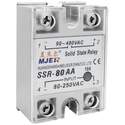 Releu 80-250Vac 80A 90-480Vac solid state SSR-80 AA foto
