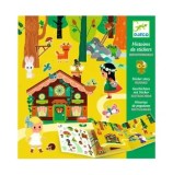 Cumpara ieftin Planse cu abtibilduri repozitionabile Djeco, Padurea fermecata